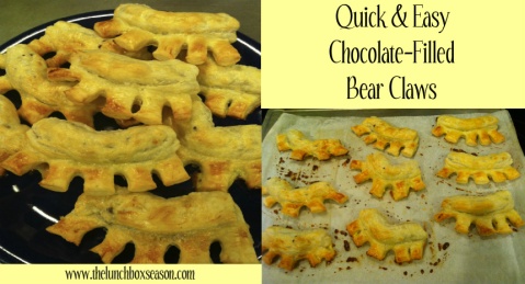 Quick & Easy Chocolate-Filled Bear Claws